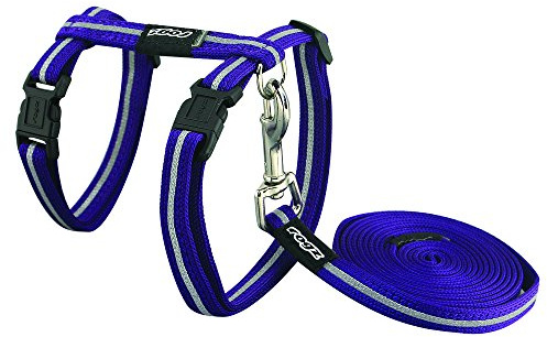 ROGZ CLJ16-E Leine & Geschirr Alleycat, S, lila