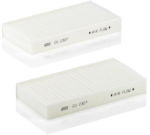 MANN-FILTER, CU 2327-2 Innenraumfilter | Für PKW, Staub- und Pollenfiltration, Verbesserte Luftqualität, Schutz der Innenraumluft, Echte OE-Technologie