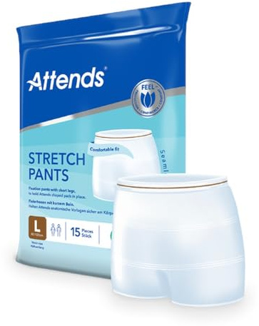 Attends Stretch Pants Large - Netzhosen und Fixierhosen zur Fixierung von Inkontinenzvorlagen