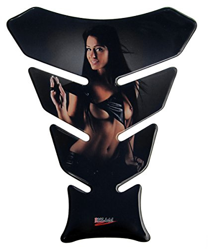 BIKE-label Tankpad 3D Donna in Nero universale serbatoio moto adesivo protezione vernice 501211