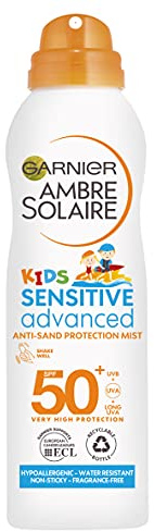 Ambre Solaire Kids Sensitive Anti-Sand Sun Cream Spray SPF50+ 200ml