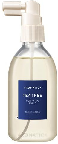 AROMATICA Tonico Purificante all'Albero del Tè 100ml, Senza Parabeni, Siliconi, Solfati | Vegano | Tonico Rinfrescante e Calmante per il cuoio capelluto