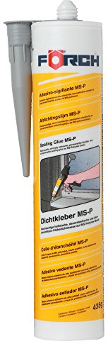 Förch - Cemento gris apretado ms - 435 g de polímero adhesivo cartucho para interiores y exteriores