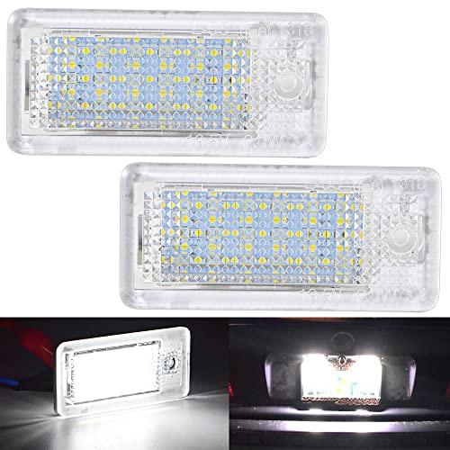 KATUR Error White 6000K 18 LED Lampada per Targa automobilistica per A UDI