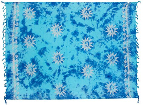 Ciffre Ca 35 Luxus Batik Pareo Sarong Lunghi Dhoti Handtuch Strandtuch Schal Beach Tücher Ca 170cm x 110cm Original von EL GmbH