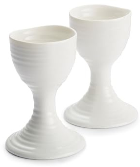 Sophie Conran for Portmeirion – White Egg Cups Set of 2, 9 cm