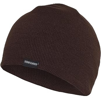 Urban Classics Unisex Strickmütze Basic Beanie, Braun, One Size