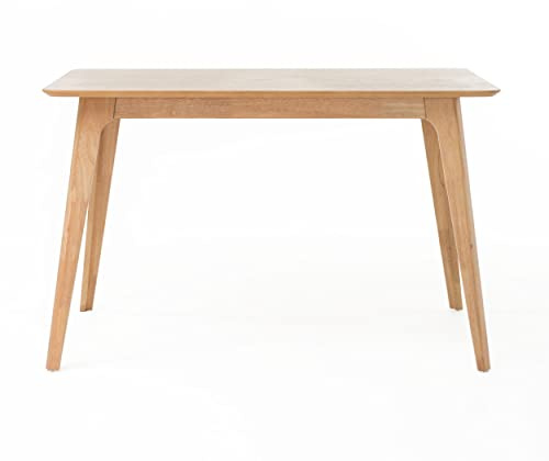 Christopher Knight Home Elsinore Rectangular Dining Table, Wooden Dining Room Table, Wood Kitchen Table, Natural Oak