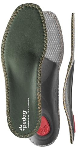 pedag Viva Outdoor | Made in Germany | Hiking Arch Support, Metatarsal Pad & Heel Cushion | Breathable Vegan Leather Insoles | Semi-Rigid | Prevents Foot Odor & Relieves Tired Feet. Size US M10/EU43