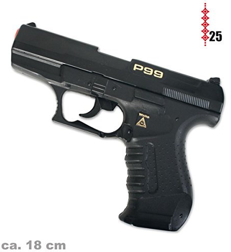 Pistole Agent P99 25 - Schuß - Pistole Kinder Fasching
