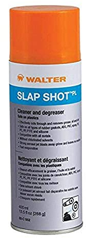 Walter 53C552 Slap Shot PL Cleaner and Degreaser [Pack of 12] (400 ml) - Solvent Free Cleaner in Plastic Aerosol, Degreasing Solution for Metals, Plastics, Rubber Compounds