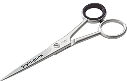 REMOS Haarschere aus rostfreiem Edelstahl mit gezahnter Schneide ohne Haken 15cm