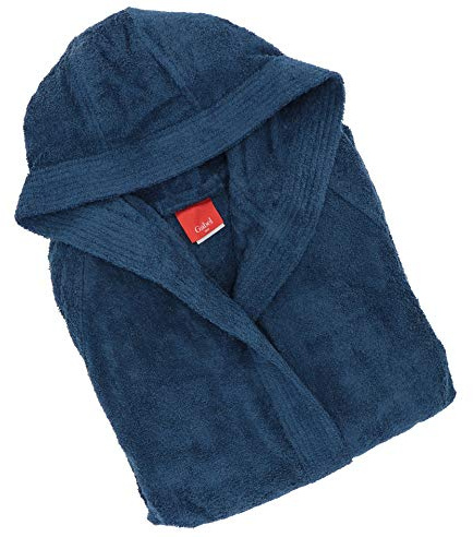 Gabel T.U.&CO Accappatoio Adulto, 100% Cotone Idrofilo, Blu, Taglia L