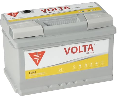 Bateria de Coche 70Ah 680A Volta SS700D Start-Stop Básico EFB - Borne +Dcha - Medidas Largo 278 x Ancho 175 x Alto 175 mm con 2 años de Garantía - Fabricación Europea.