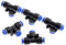 5 pezzi Giunzione a T Tubo di raccordi rapidi pneumatici a 3 vie Connettore Push-in Tubo di irrigazione Raccordo tubo connettore rubinetto-6 mm