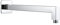 Tecmolog - Braccio doccia quadrato in acciaio inox, braccio di estensione 35 cm, per soffione doccia a pioggia, HPF001-1