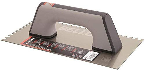 PEINE ALBAÑIL BELLOTA MANGO CERRADO BIMATERIAL DENTADA ACERO 27CM 06X06MM 5873-06 BIM