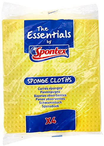 Spontex Essentials Sponge Cloths (Pack 4)