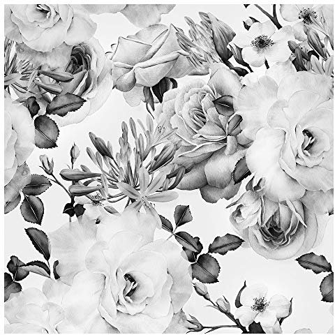 murando Vlies Tapete Blumen - Deko Panel Fototapete Wanddeko 10 m Tapetenrolle Mustertapete Wandtapete modern design Dekoration - Rosen f-B-0263-j-c