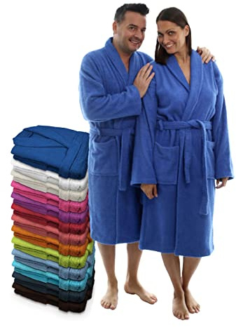 LEBENGOOD Peignoir Homme et Femme Unisexe 100% Coton OEKOTEX pour Douche