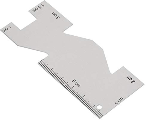 Regla Calibre Costura Metal, Acolchado Bordado Procesamiento Artesanía Medidor Medición Metal Flexible Accurate Quilting Coser Patronaje Multilaterale Diseño Medida Tela Prendas Vestir DIY Corte