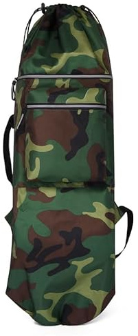 Dostear Wasserdichte Skateboard Rucksäcke Tasche für Männer mit Verstellbaren 2 Schultergurten Faltbare Gurte Tragbare Skateboard Tasche Universal Street Trend Skate Tragetaschen für Reisen