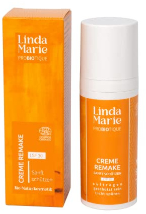 LMP Creme Remake 50 ml – Getönte Tagescreme mit LSF 30 & UV-Schutz – Anti-Aging Feuchtigkeitspflege mit Zunderschwamm & Vitamin E – gegen Unregelmäßigkeiten - Vegan & ECOCERT zertifiziert