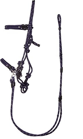 QHP Knotenhalfter-Set Multifunktion (Warmblut Extra, Navy)