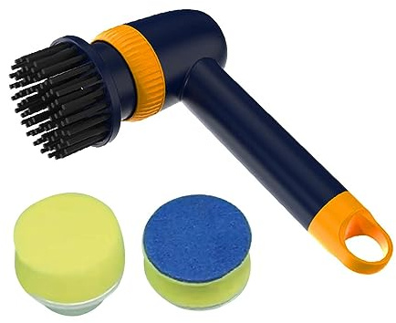 Limpiador giratorio inalámbrico, limpiador eléctrico para limpieza, cepillo limpiador de carga tipo C, cepillo giratorio con 2 engranajes y pantalla de batería para limpiar el baño, cepillo de