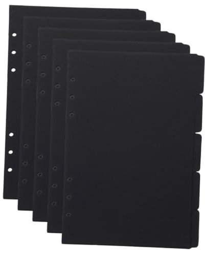 TEHAUX 5St Teiler Dateiorganisator Etikett Büroklammern trennstreifen Kleinunternehmensbedarf Notizblock-Marker abnehmbar Haftnotiz Schreibwaren Trennplatte a5 Indexseite Papier
