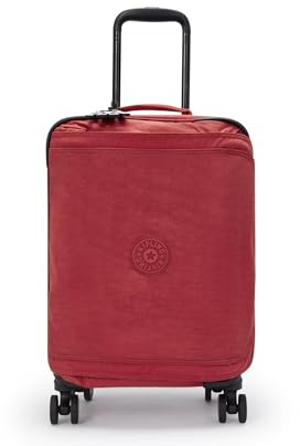 Kipling Spontaneous S, Small Cabin Size Wheeled Luggage, 21 x 56 x 46 cm, Funky Red (RED)