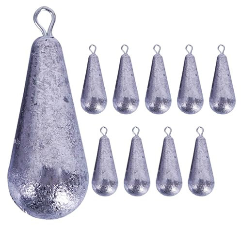 10 Stück Angelblei Set,Tropfenform Angelgewichte Kit, Blei Set, Birnenblei, Grundblei, Angelblei Set, Angelzubehör Set Für Das Im Freien