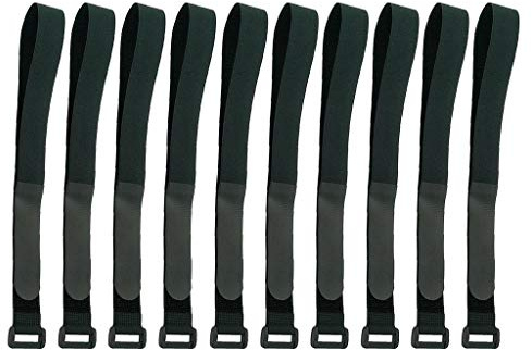 Suammiitstrieadea 10 Stück Haltbare Spanngurte, Ersatz-Fahrradträger, Spanngurte, 60 cm, Schwarz, 60 cm