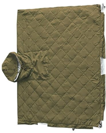 Wearable Sleeping Bag Poncho | Water-Resistant Hooded Camping Blanket Poncho | Insulated Portable Winter Sleeping Bag for Adults, Warm Lazy Poncho for Outdoor Camping and Hiking