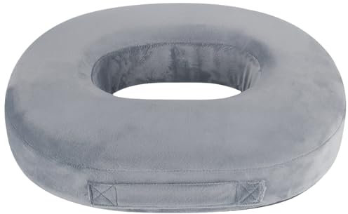 Cojín coxis Cojín ciática Cojín para el coxis Cojín de recuperación Cojín en forma de donuts Cojín para hemorroides para el coxis Para aliviar el dolor de coxis ciática hemorroides y dolor de espalda