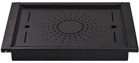 Vassoio da tè, drenaggio in acciaio inossidabile, tavolo da portata portatile resistente, robusto vassoio in metallo multifunzionale, barbecue, cucina, giardino, patio, cortile, campeggio, cene
