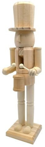 Cabilock Unbemalter Nussknacker DIY Figur Bastelset Blanko Nussknacker Ornament Soldat Für Selbermachen