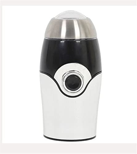 OZBME Molinillo de café eléctrico, Molinillo de Especias con Cuchillas de Acero Inoxidable, Control táctil para Granos, Especias, Semillas y Hierbas, 200 W (tamaño: Plateado)