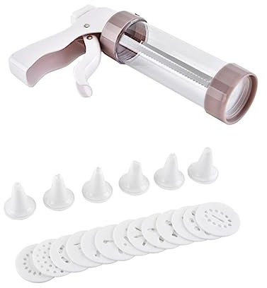 Warmhm Manual Piping Extruder Baking Tool for Biscuit Maker Plastic Cake Decorating Supplies Comfort Design for Home Dessert Decorator