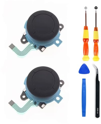 Hzxkqmil Joysticks de Remplacement pour Nintendo Switch 2 (2025) Manette | Joystick Analogique Module de Poignées de Thumbstick Anti-dérive avec Kit de Réparation pour Switch 2 Controller, Bleu