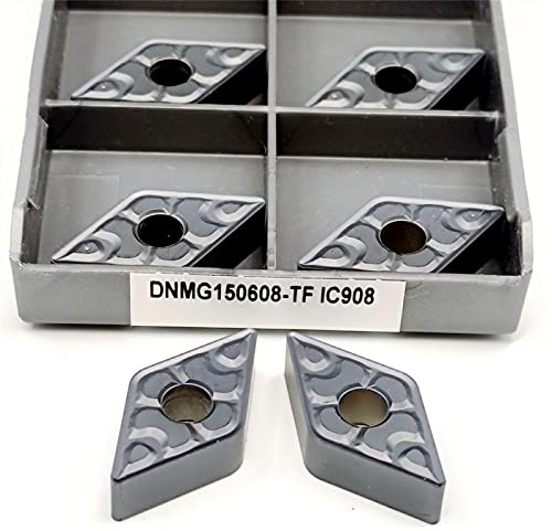 High Quality 10pcs CNC Tool for External Turning DNMG150608-TF IC907 IC908 Parts Carbide Insert Blade Lathe Host Sell(DNMG150608-TF IC908)