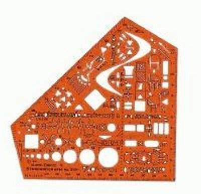 Standardgraph Zeichentechnik G Premium Elektroschablone STN 8191 Schülerwinkel