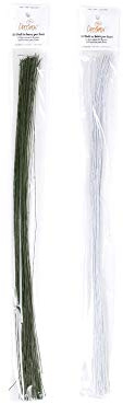 Decora 0813005 50 Florist Wires #26 White
