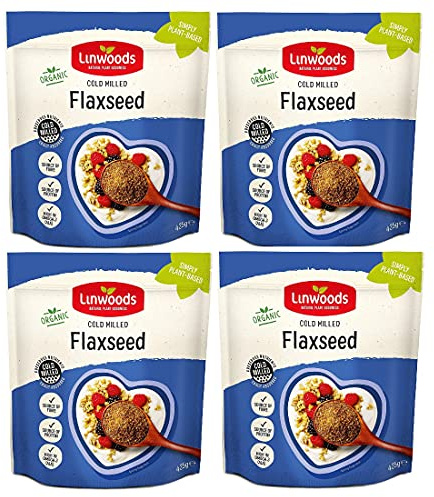 Linwoods Graines de lin bio moulées 425 g (lot de 4)