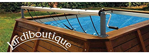 jardiboutique Enrouleur de Luxe en Aluminium pour Piscines Hors-Sol. Jusqu’à 5.5 m