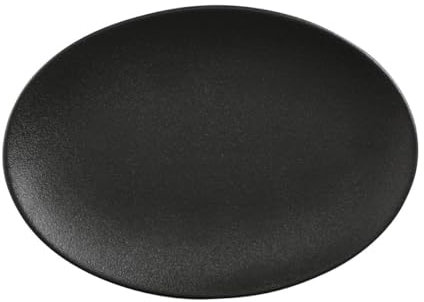 Plat de service Caviar Speckle de Maxwell & Williams, porcelaine, noir, 35 x 25 cm