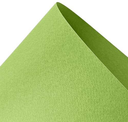 Netuno 10x Karton Pistaziengrün DIN A4 21x29,7 cm einseitig strukturiert | 220g Prisma Pistacchio · fester Künstlerkarton mit Struktur für Karten, Einladungen, Menükarten & Scrapbooking