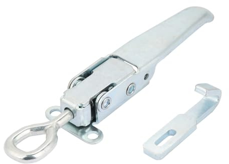 VOBOR Spannverschluss Bordwandverschluss, Anhänger Verriegelung Spannverschluss Metall Schnallenverschluss Verschluss Verriegelung Verriegelbarer LKW Anhänger Karosserieklemme Hasp (2.2 x 7.1inch)