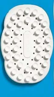 Saraoriginalshop Portasapone Porta Saponetta con ventose antiscivolo in gomma di colore bianco.