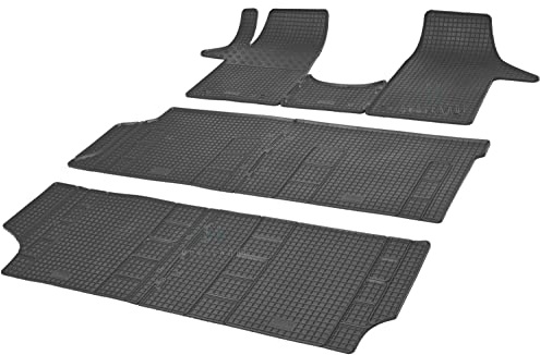 Auto Fußmatten Gummimatten Rigum geeignet für VW T5 Multivan 2003-2015 8-Sitzer Passgenau + Auto Duft / BesteKauf